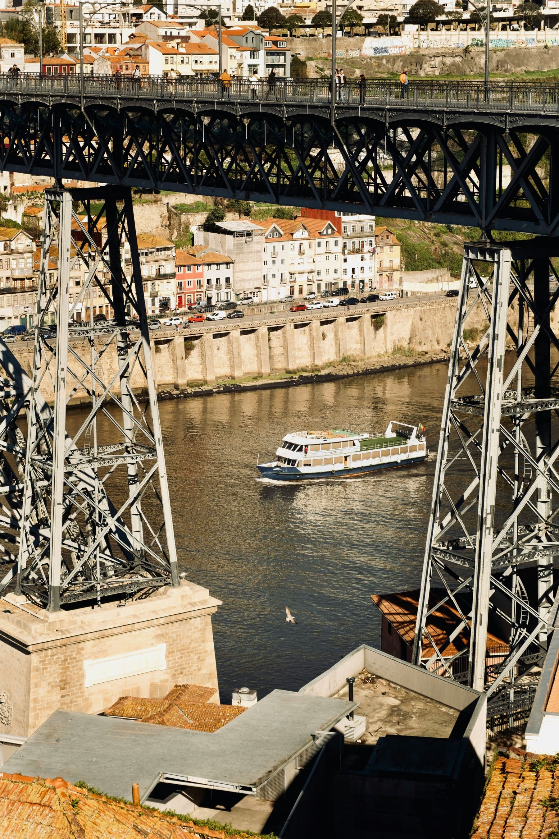 A boat on the Douro between Porto and Vila Nova de Gaia