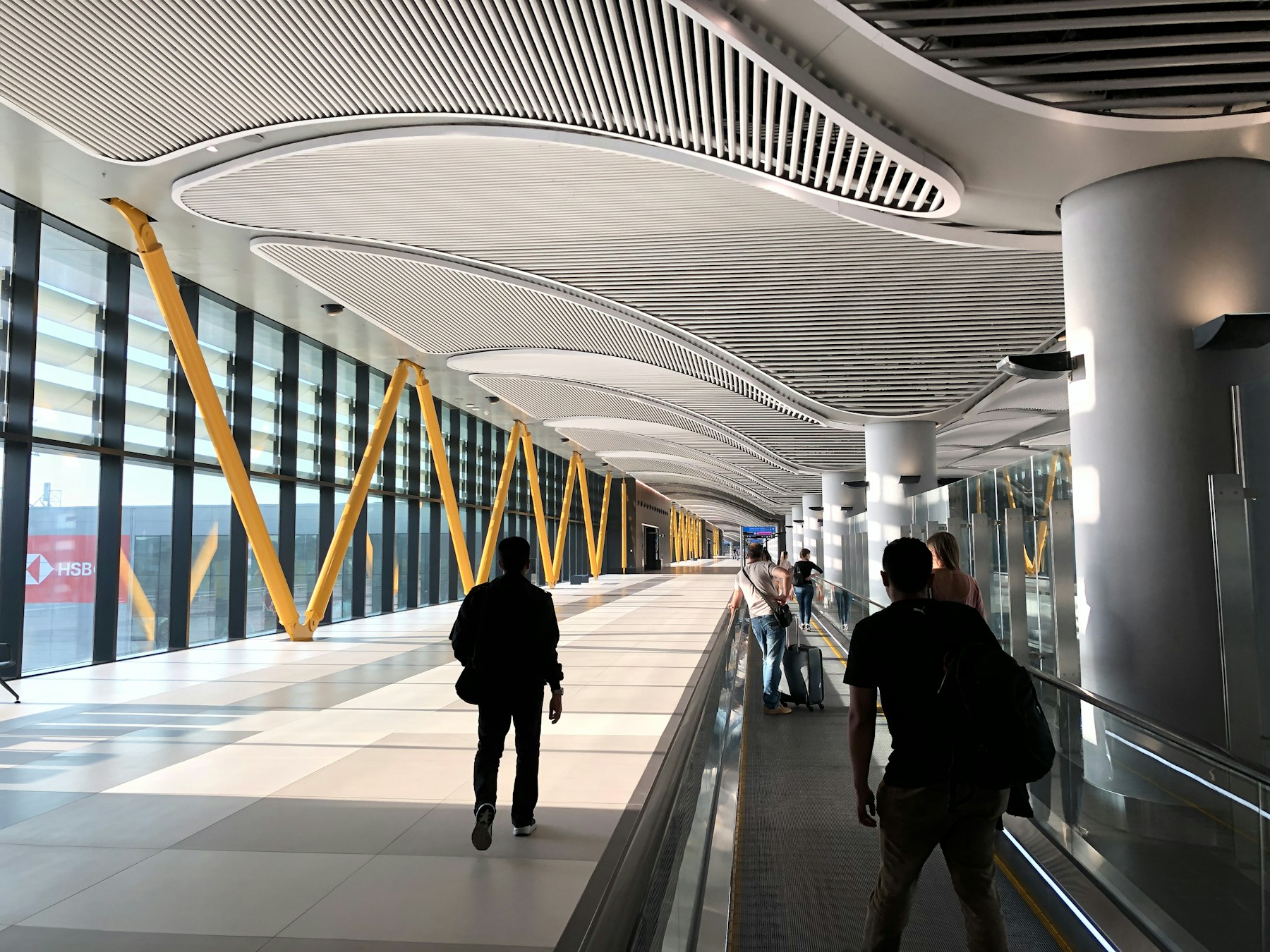 Airport seating and departure areas